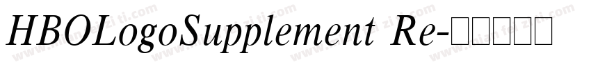 HBOLogoSupplement Re字体转换